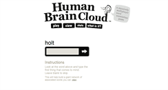 Desktop Screenshot of humanbraincloud.com